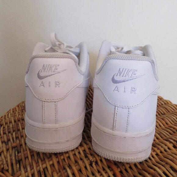 Nike | Size 12 | Mens Triple White Air Force 1 AF1 2020 Sneakers Shoes - Picture 6 of 8